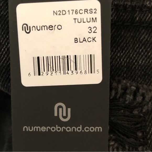 numero Tulum high rise shorts denim size 32 new - Picture 7 of 11